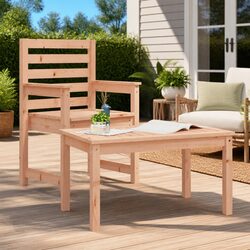 Outdoor Douglas Wood Garden Table 82.5x50.5x45cm