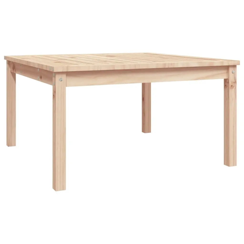 Brown Solid Pine Garden Table 82.5x82.5x45 cm