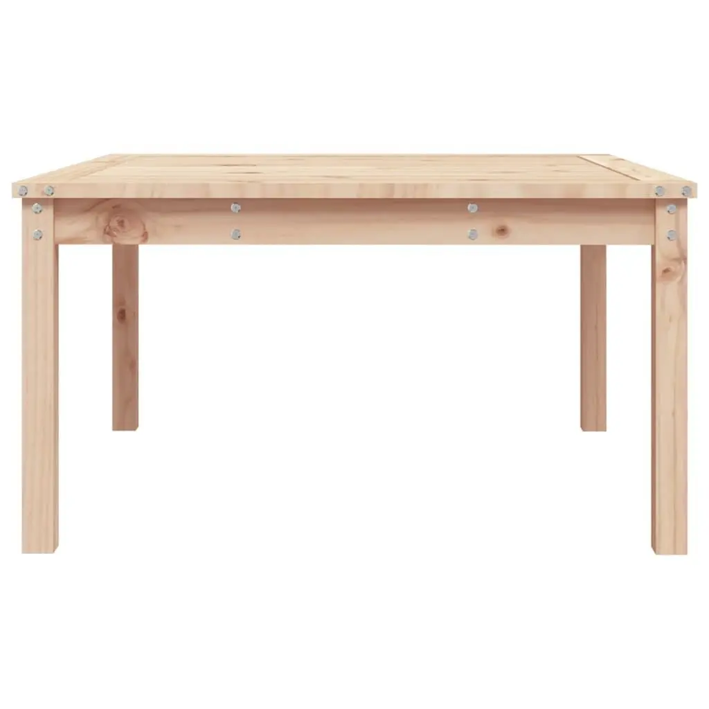 Brown Solid Pine Garden Table 82.5x82.5x45 cm