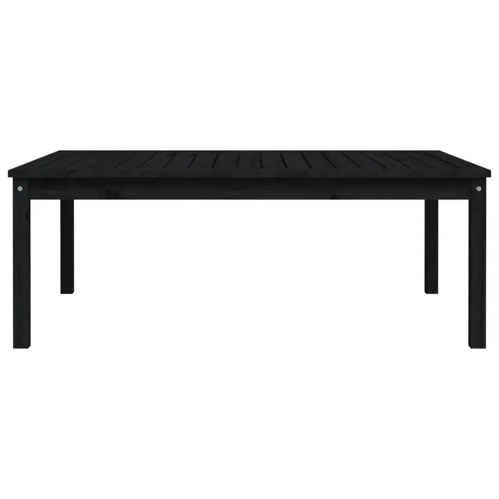 Black Wooden Garden Table for Outdoor Use