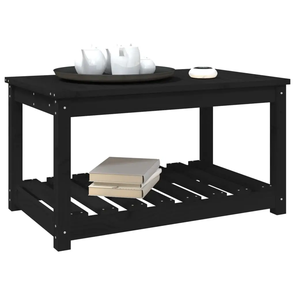 Black Outdoor Dining Table with Storage