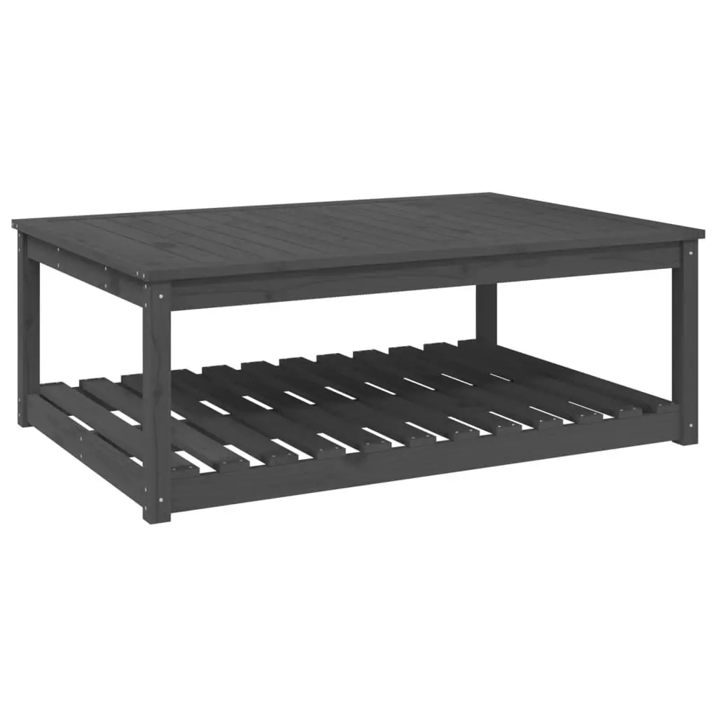 Grey Pine Wooden Garden Table for Outdoor Dining