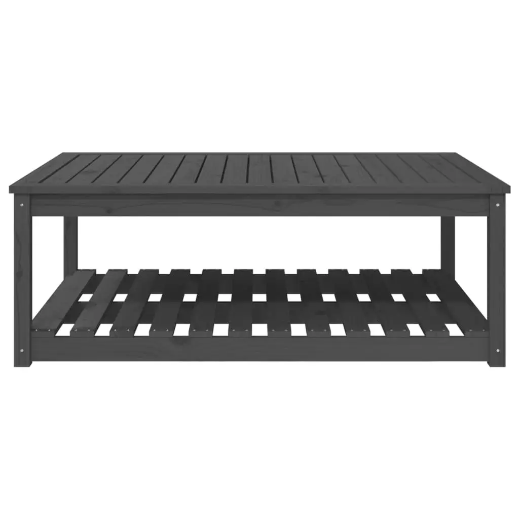 Grey Pine Wooden Garden Table for Outdoor Dining