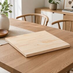Solid Pine Wood Square Table Top 70x70cm Brown Replacement Tabletop
