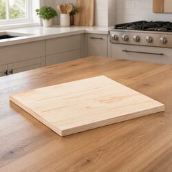 Solid Pine Wood Square Table Top 80x80cm Brown - Quality Build