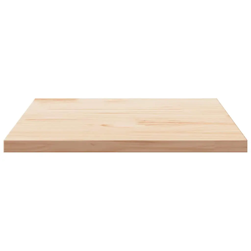 Solid Pine Wood Square Table Top 80x80cm Brown Replacement Furniture Board