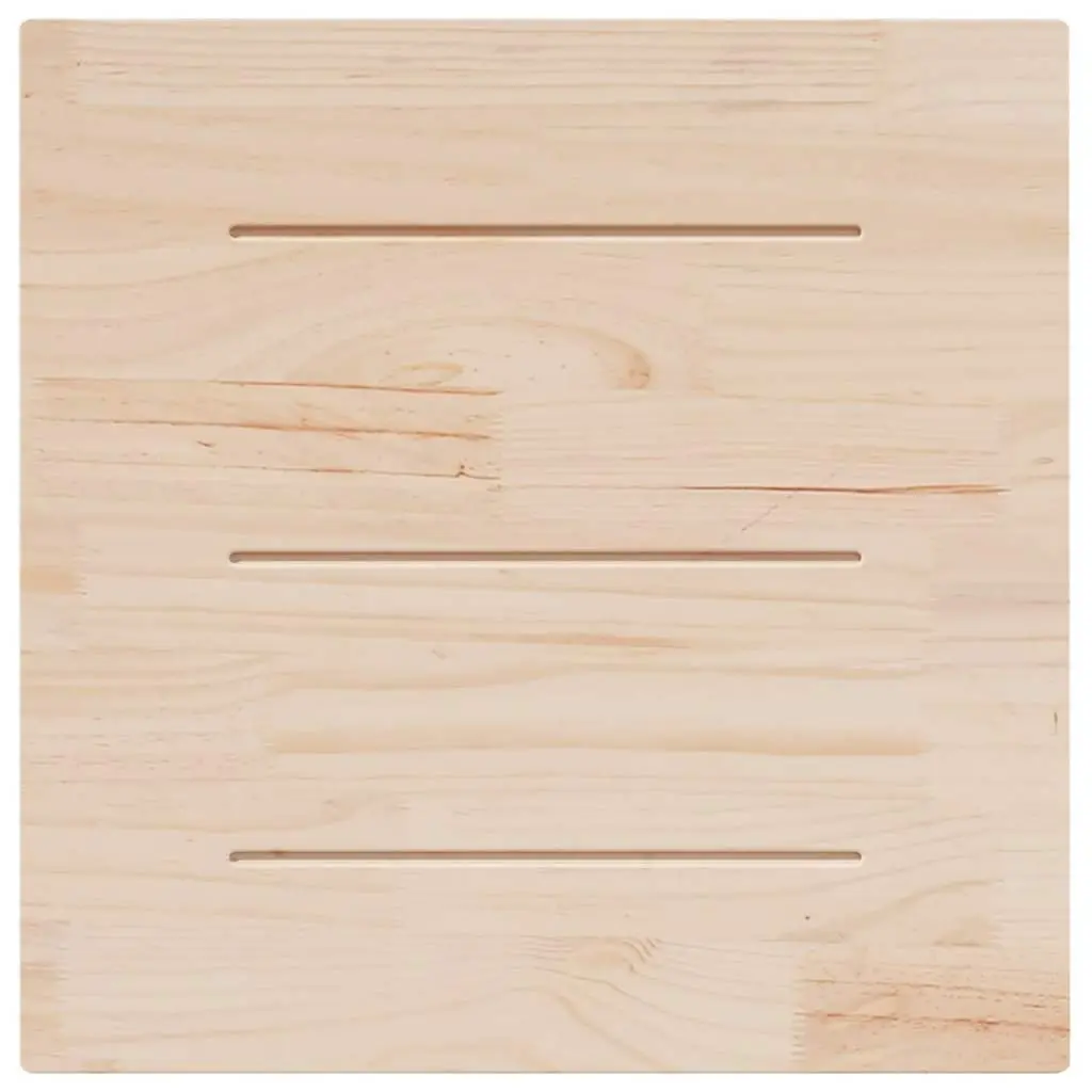 Solid Pine Wood Square Table Top 80x80cm Brown Replacement Furniture Board