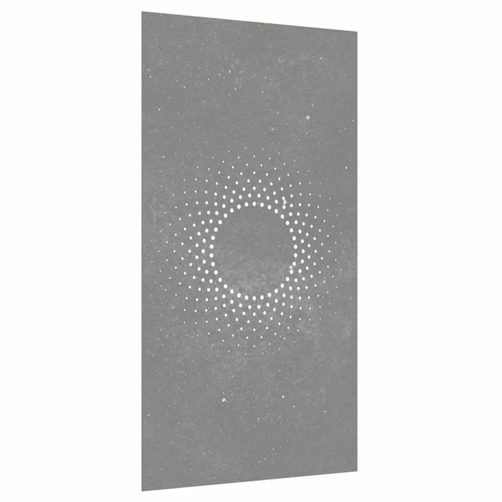 Garden Wall Decoration 105x55 cm Corten Steel Sun Design Outdoor Metal Art