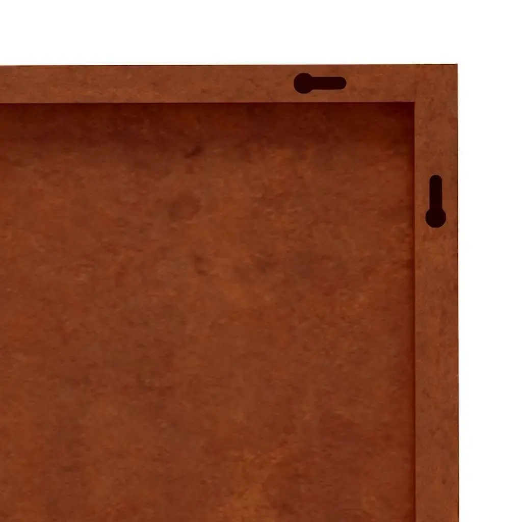 Garden Wall Decoration 105x55 cm Corten Steel Sun Design Outdoor Metal Art