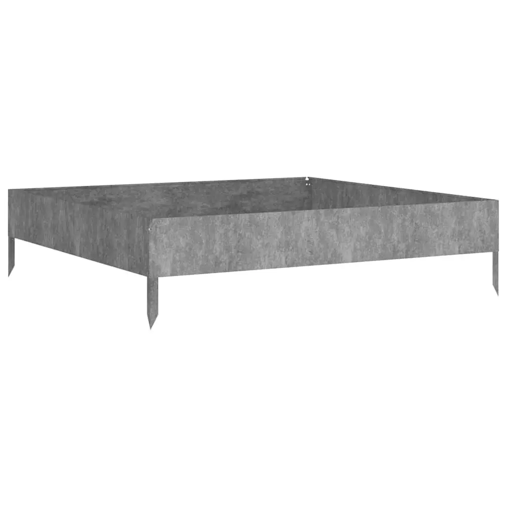 Corten Steel Garden Raised Bed 100x100x26cm with Open Bottom