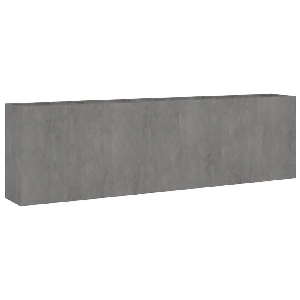 Garden Raised Bed Planter Corten Steel 280x40x80 cm Brown