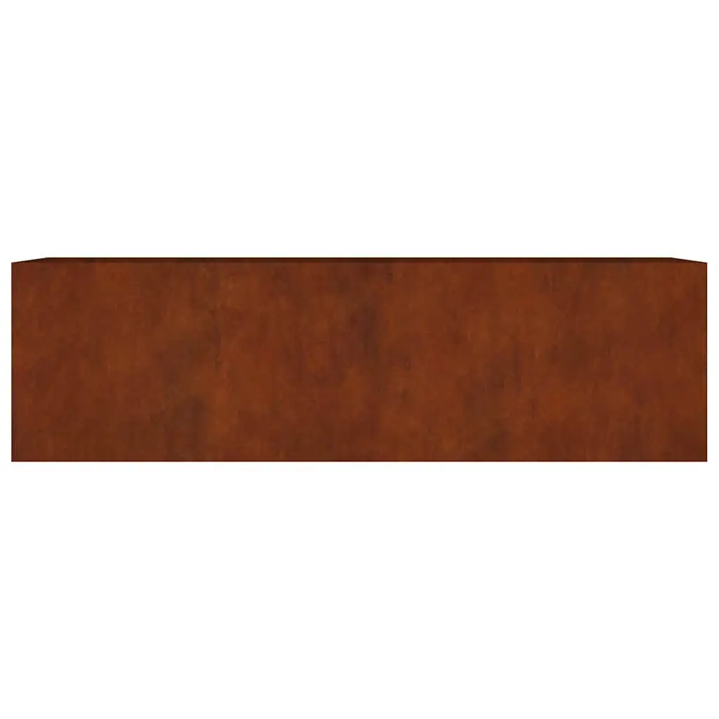 Raised Garden Bed Planter Corten Steel 280x80x80 cm Brown Outdoor