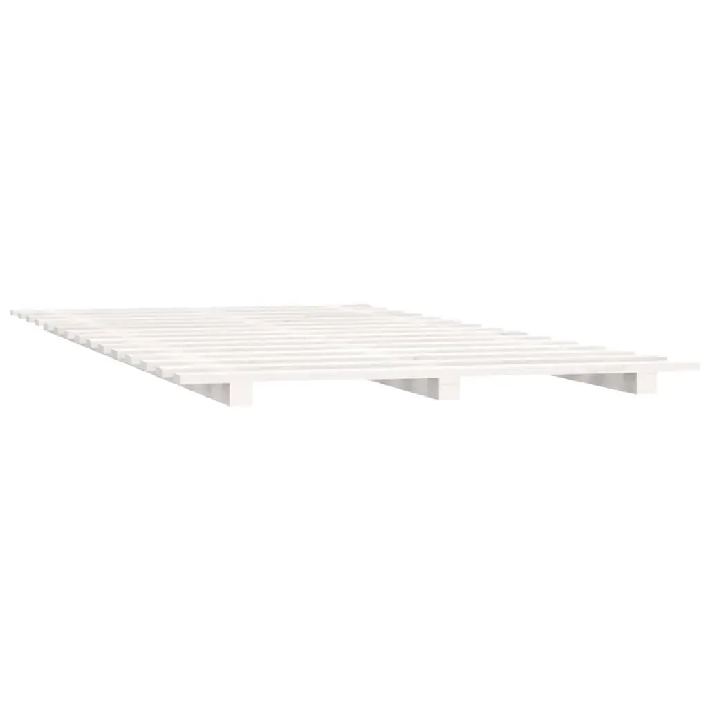 Solid Pine Bed Frame 90x190 cm with Slatted Base