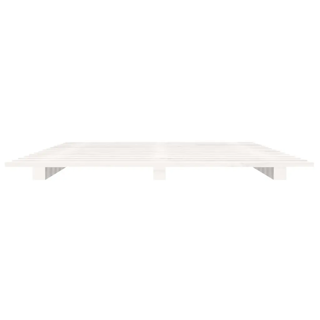 Solid Pine Bed Frame 90x190 cm with Slatted Base