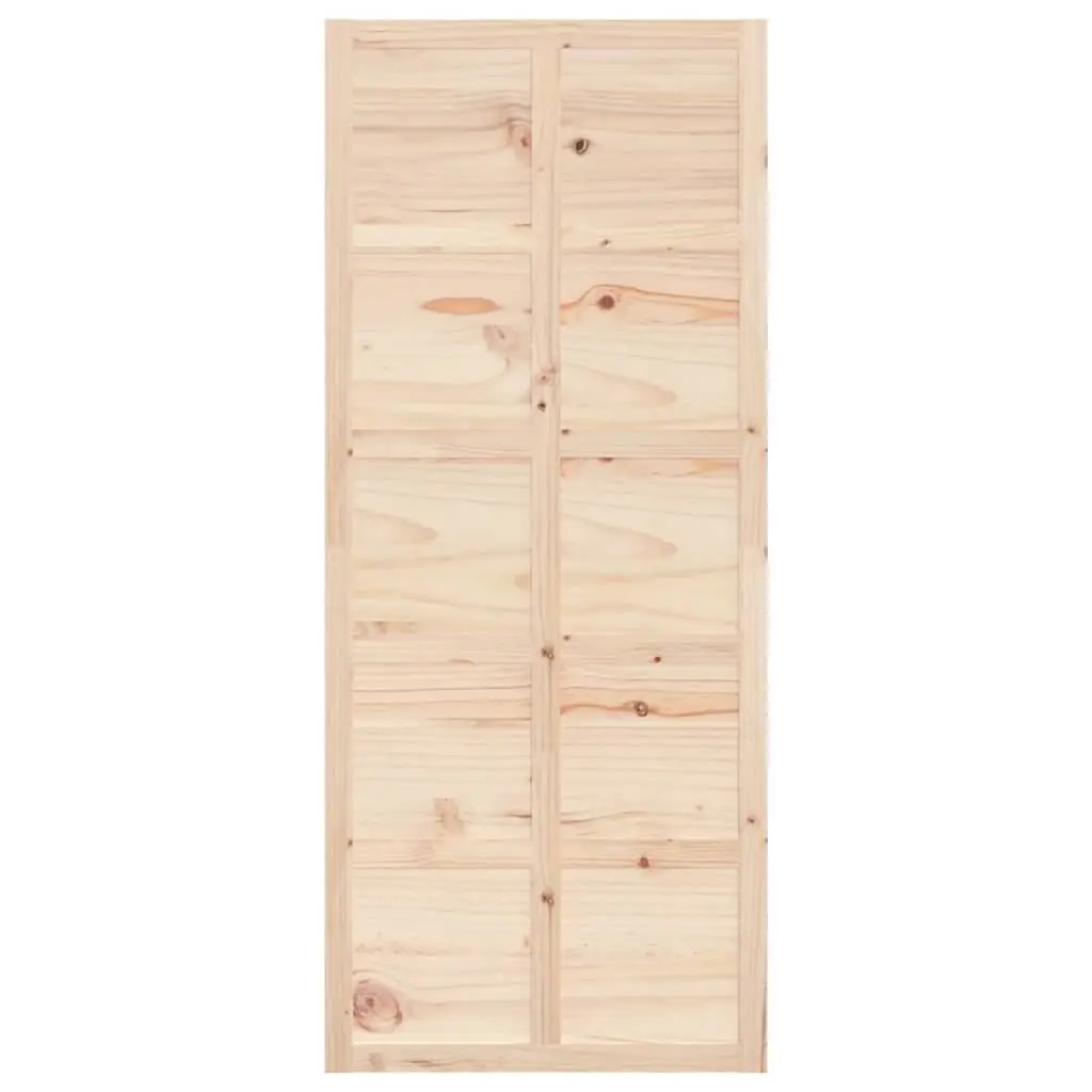 Solid Pine Wood Barn Door 90x1.8x214 cm for Interior Use