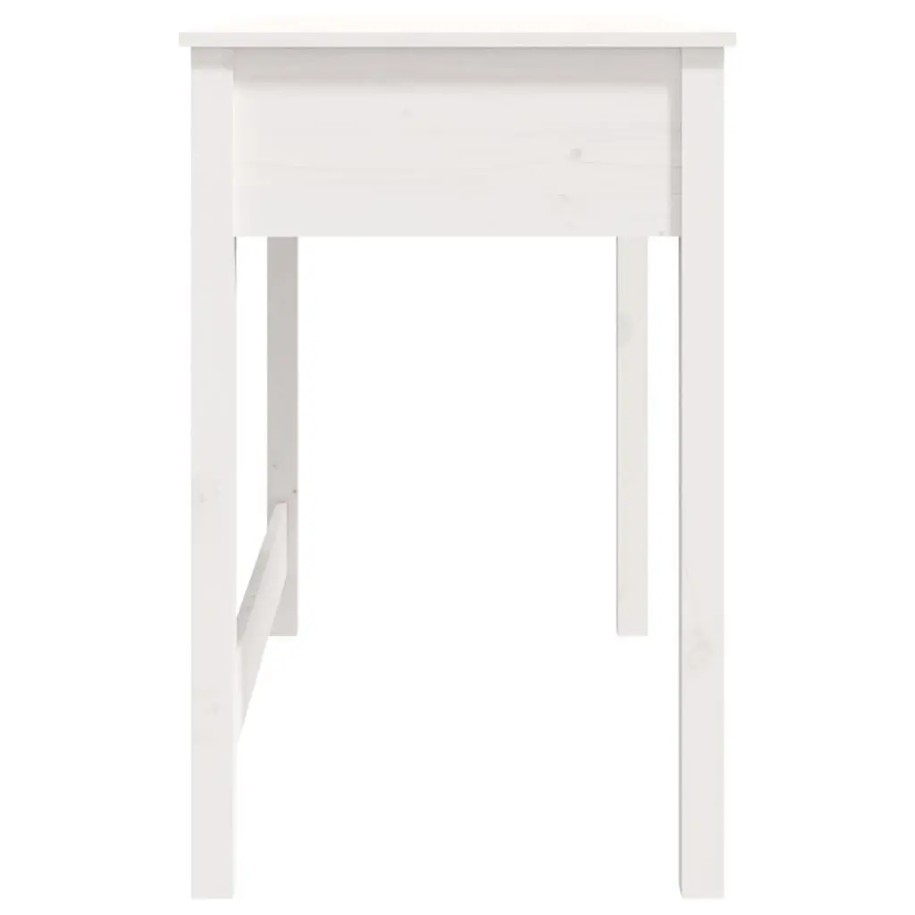 Solid Wood Pine Desk with Storage for Home Office