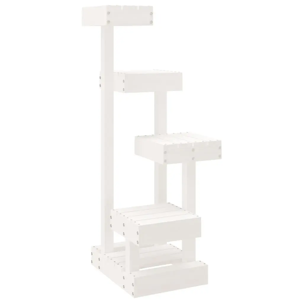 Multi-Level Cat Tree in White with Durable Build