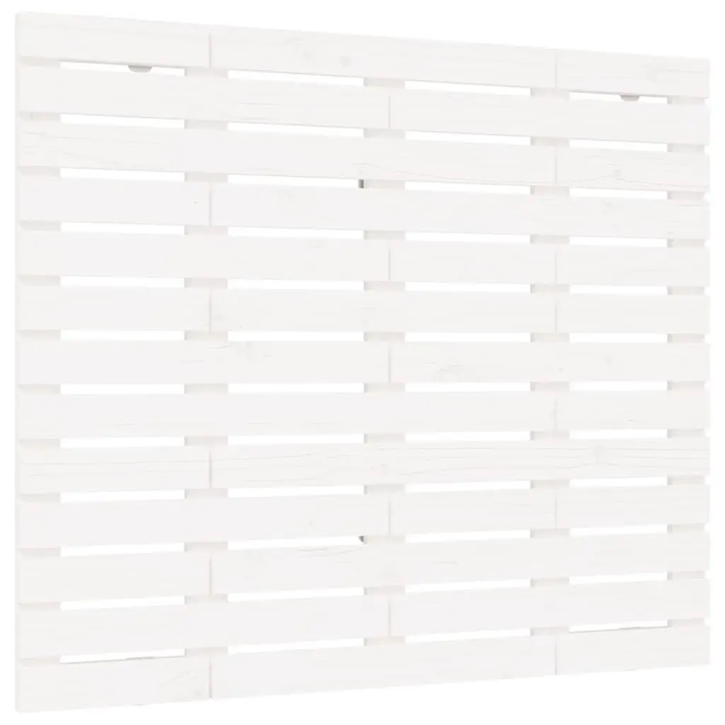 White Solid Pine Wood Wall Headboard 96cm