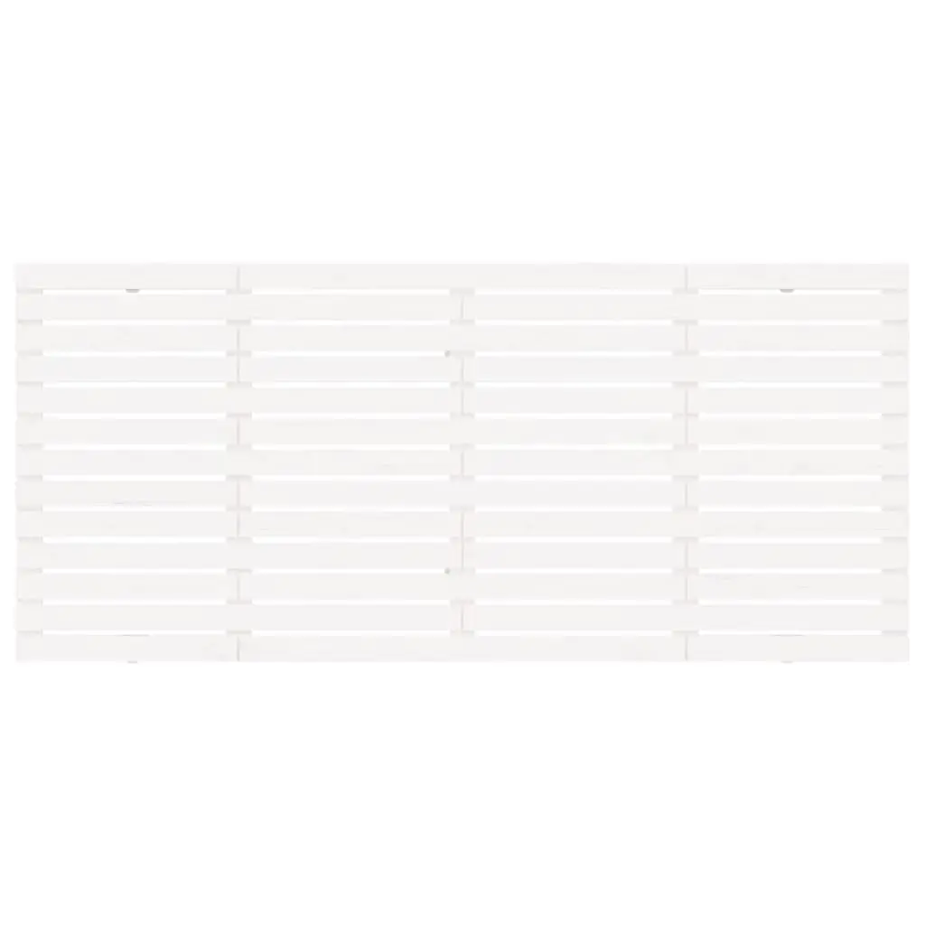 Wall Headboard Solid Wood Pine 156cm White