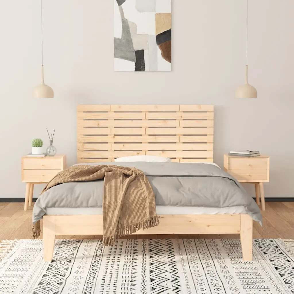 Wall Headboard 156 cm Solid Pine Wood Bedroom Bed Header Elegant Design