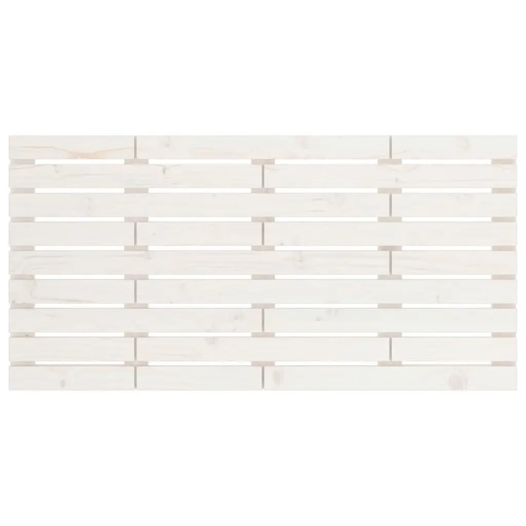 White Wall Headboard 156cm Solid Pine Wood