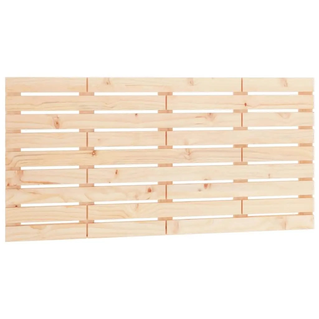 Wall Headboard Solid Wood Pine 141 cm Brown