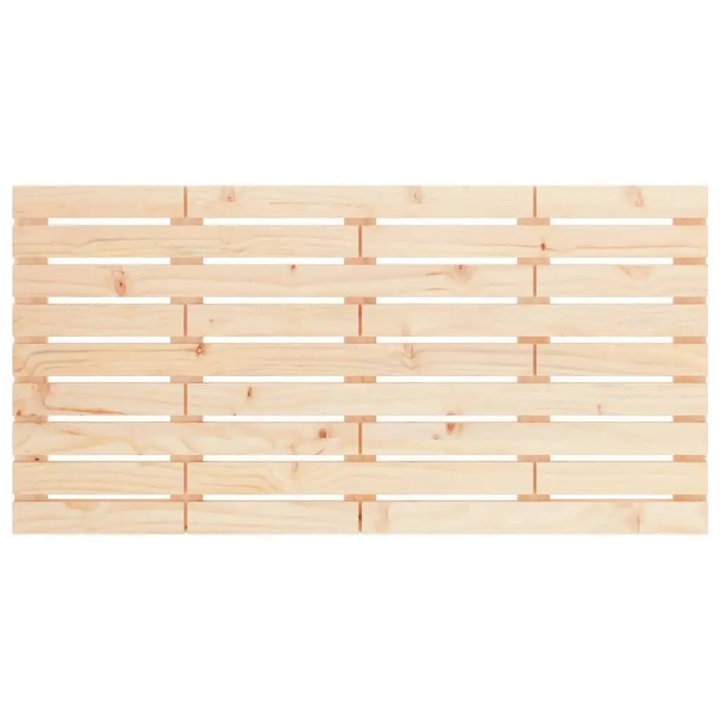 Wall Headboard Solid Wood Pine 141 cm Brown