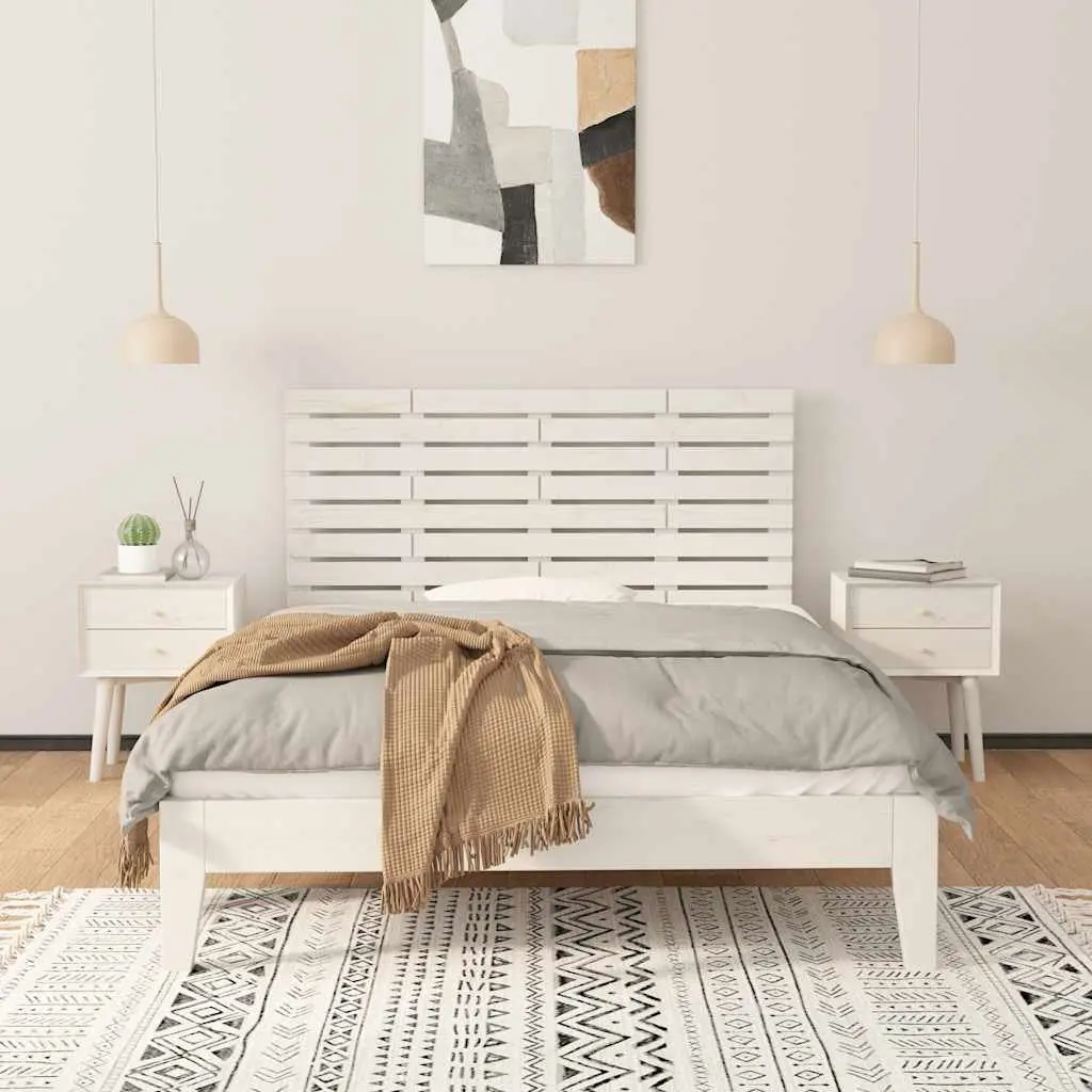 Wall-Mounted Headboard 141cm Solid Pine Wood