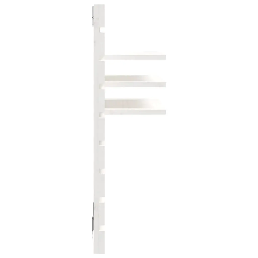 Wall-mounted Bedside Shelves in White Pine