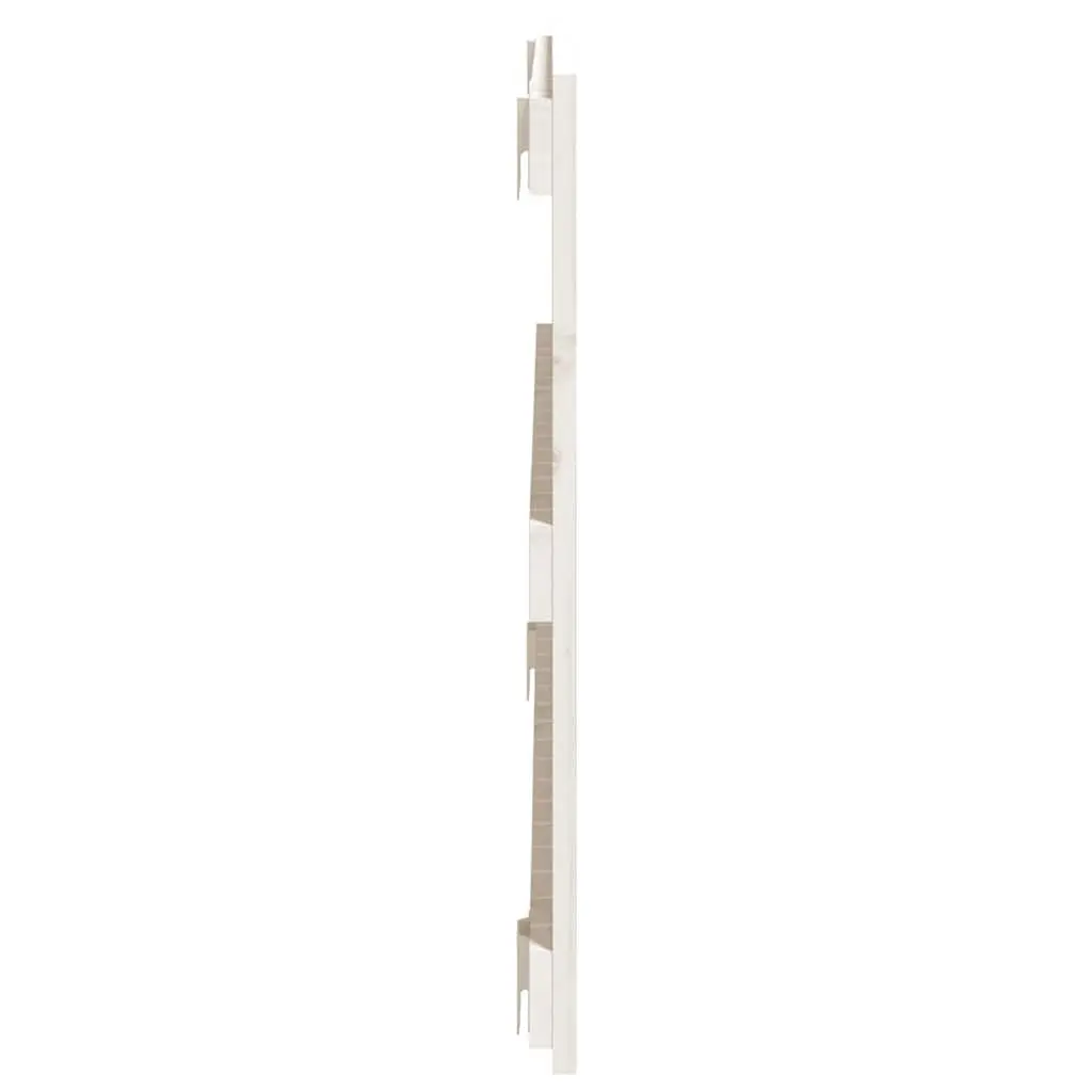 Solid Pine Wood Wall Mounted Headboard in White 95.5cm