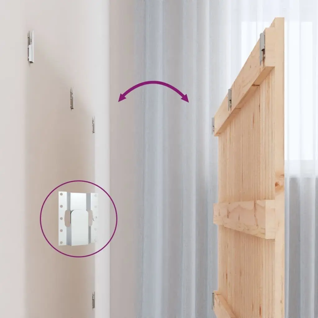 Solid Pine Wall Headboard 140 cm for Bedrooms