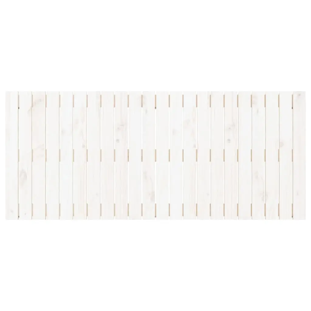 Wall Headboard Solid Wood Pine 140cm White