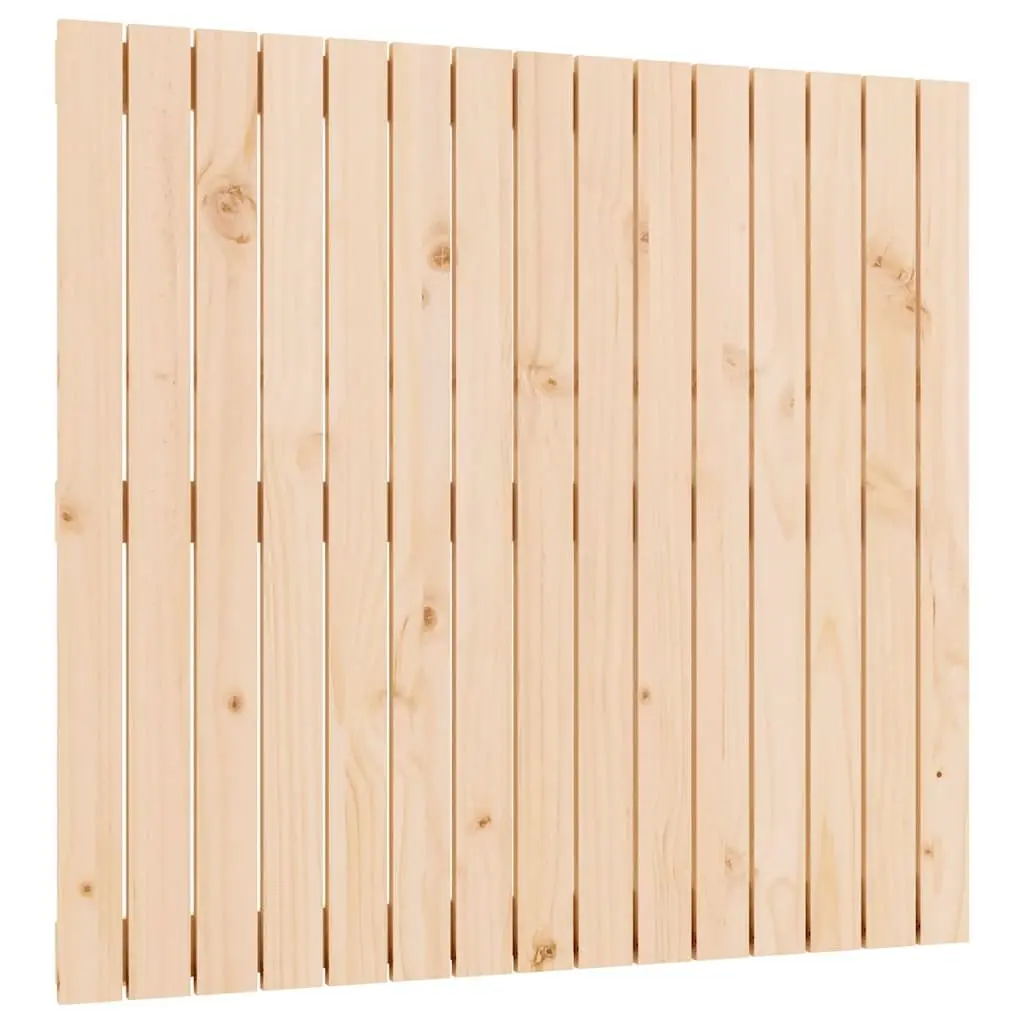 Wall Headboard 95.5cm Solid Pine Wood in Brown