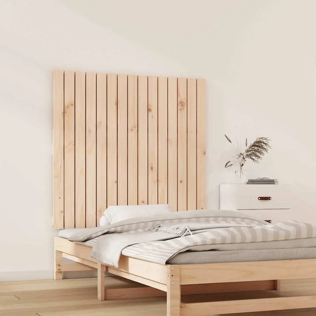 Wall Headboard 95.5cm Solid Pine Wood in Brown