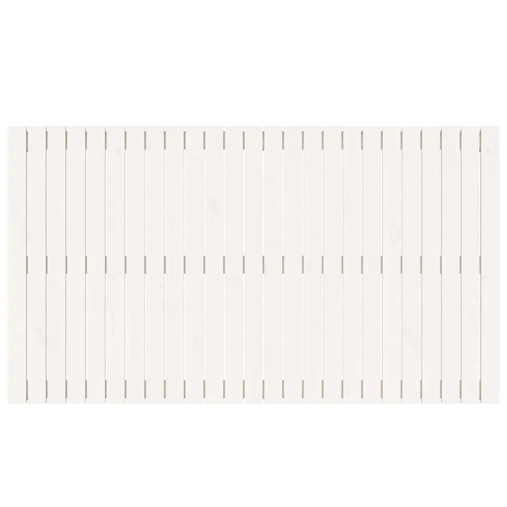 Solid Pine Wood White Wall Mounted Headboard 159.5cm