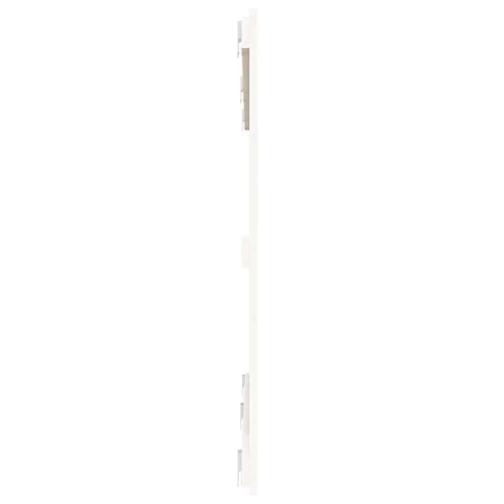 Solid Pine Wood White Wall Mounted Headboard 159.5cm