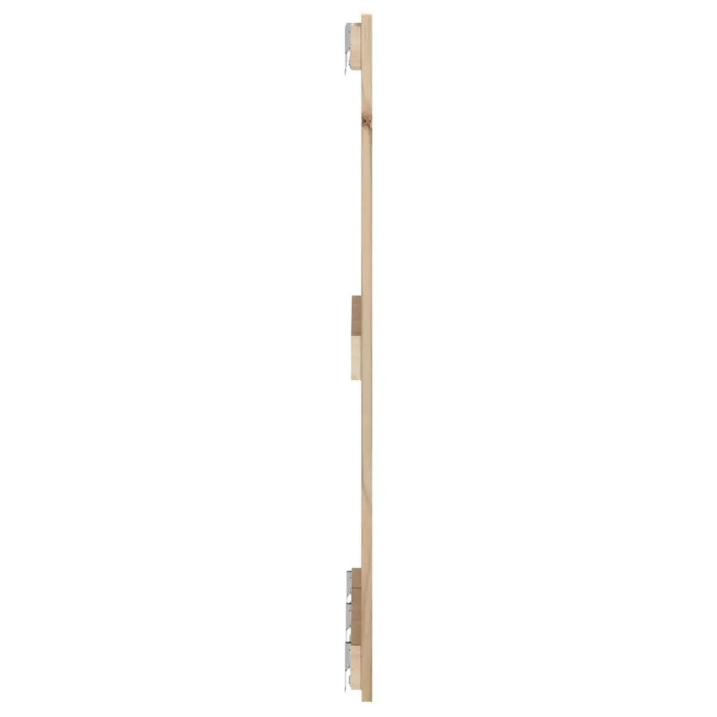 Wall-Mounted Headboard 185cm Solid Pine Brown