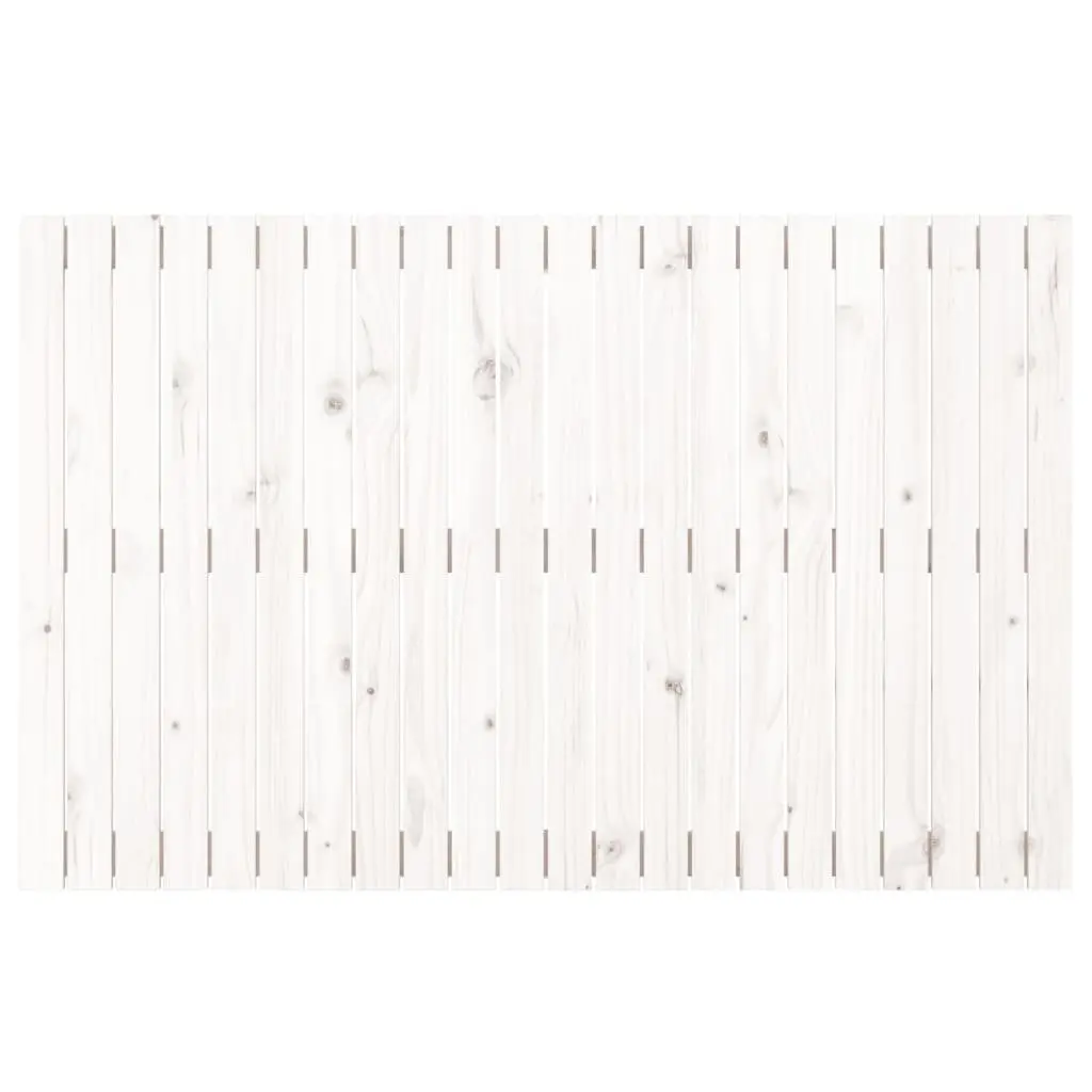 White Wall Headboard 140cm Solid Pine