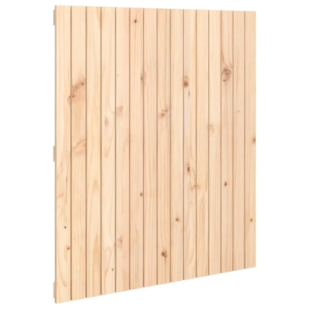 Solid Pine Wood Wall-Mounted Headboard 95.5cm Brown