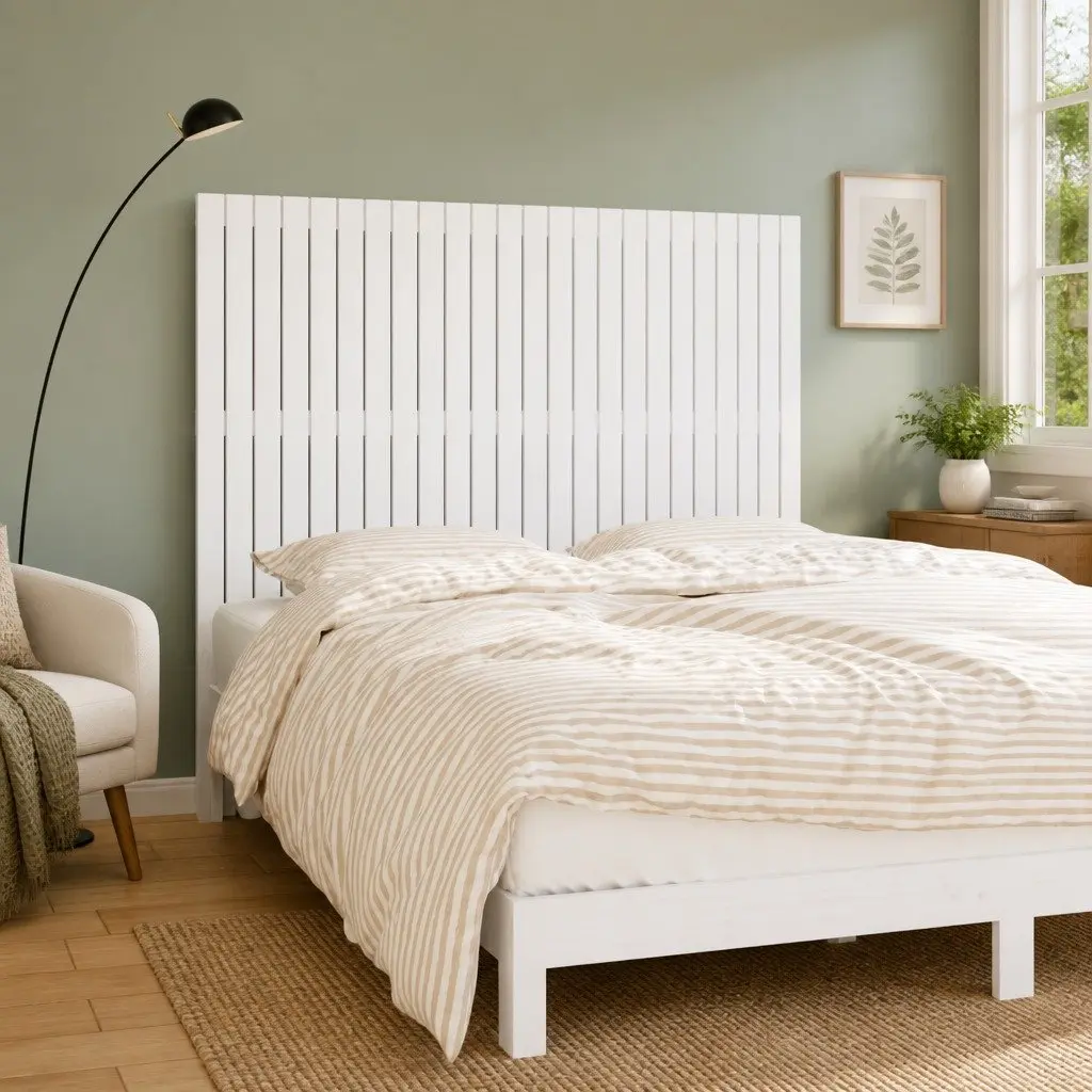 Wall-Mounted Headboard 159.5cm White Pine