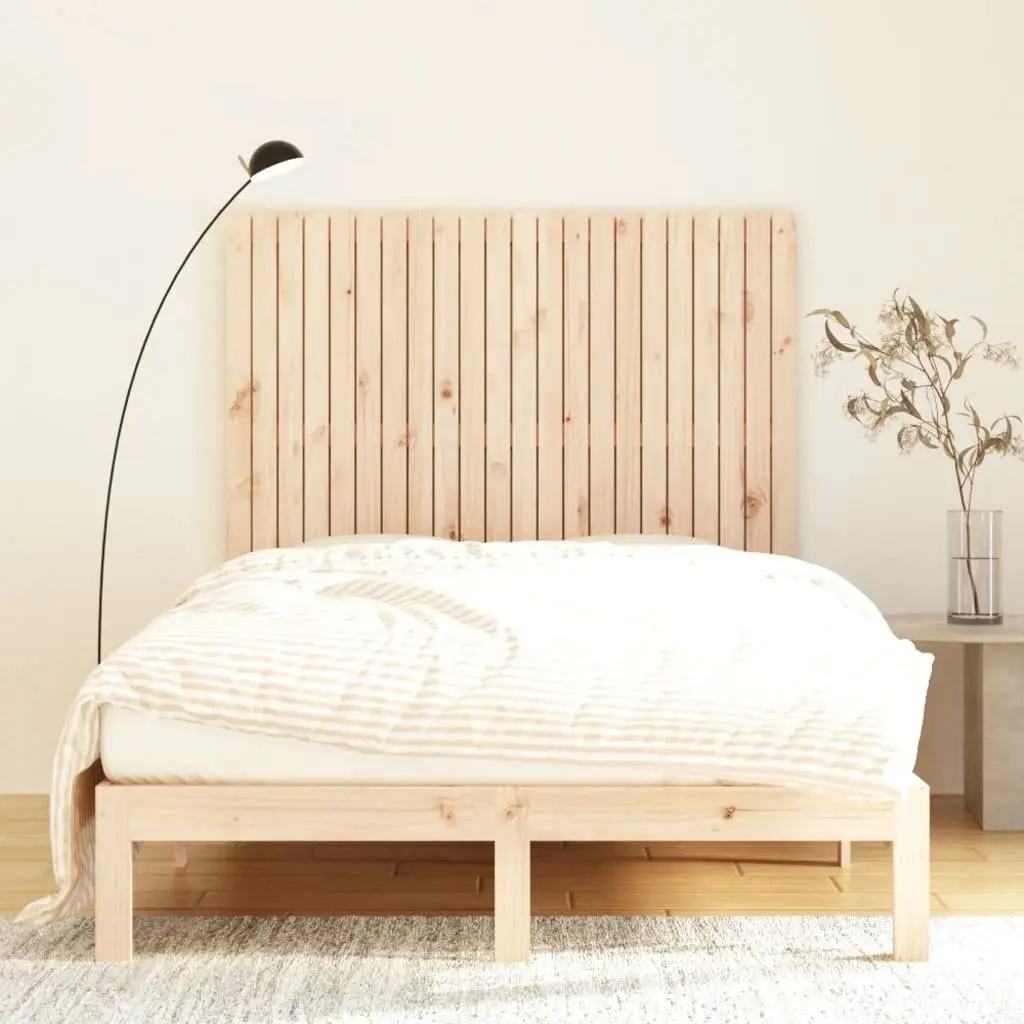 Solid Pine Wood Wall Headboard 140 cm