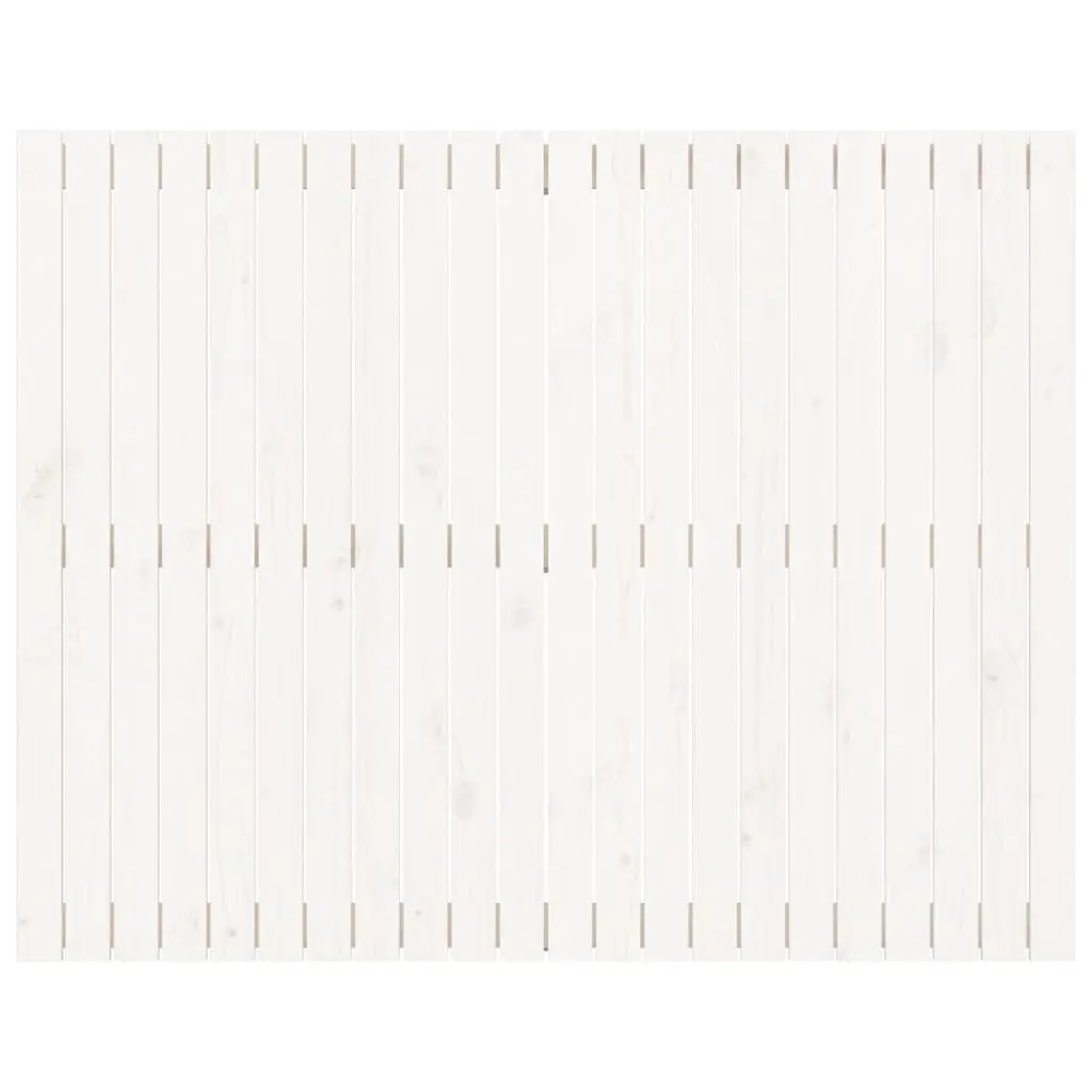 White Wall Headboard 140cm Solid Pine Wood