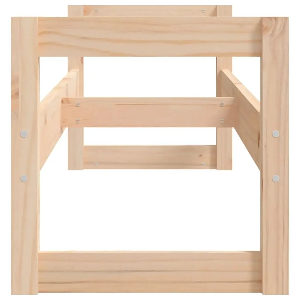 Solid Wood Tire Rack Storage Shelf for Workshop 120x40x40cm