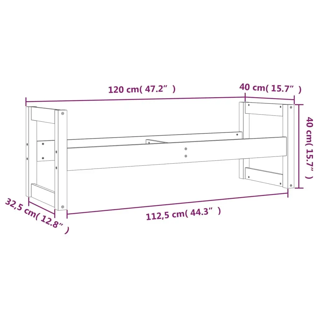 Solid Wood Tire Rack Storage Shelf for Workshop 120x40x40cm
