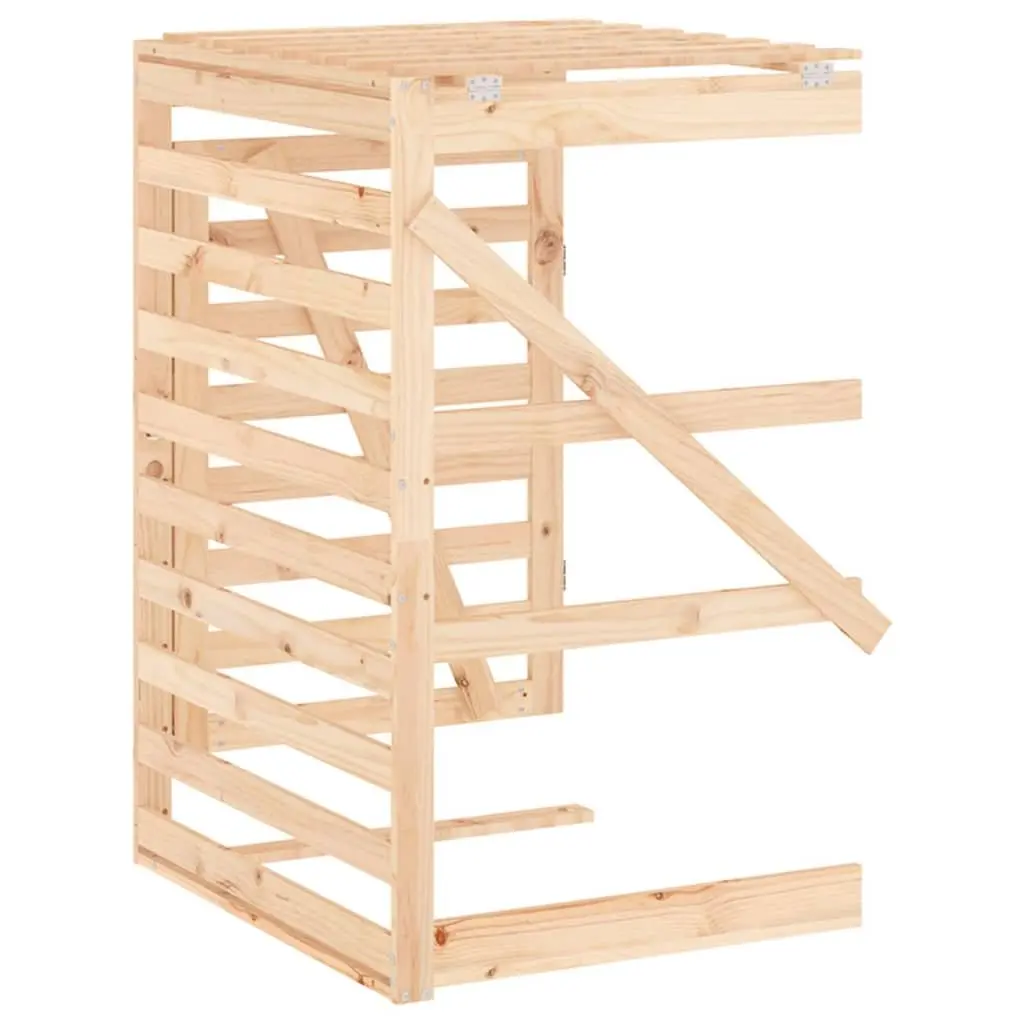 Solid Pine Wood Wheelie Bin Storage Extension for Outdoor Waste