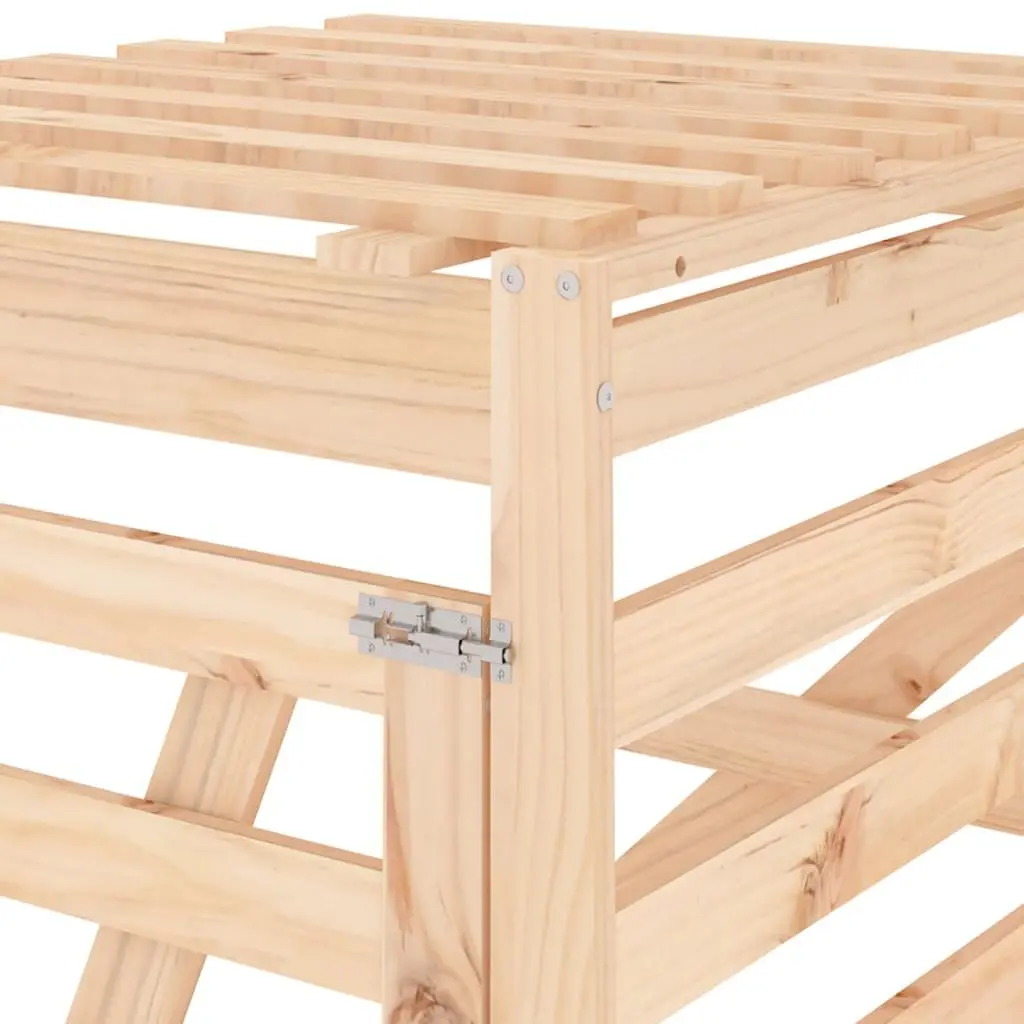 Solid Pine Wood Wheelie Bin Storage Extension for Outdoor Waste