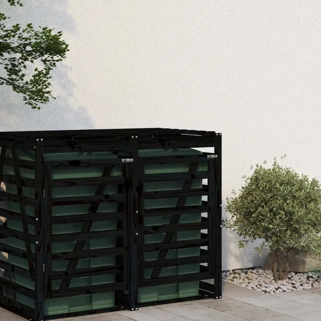 Solid Pine Wood Wheelie Bin Storage Extension
