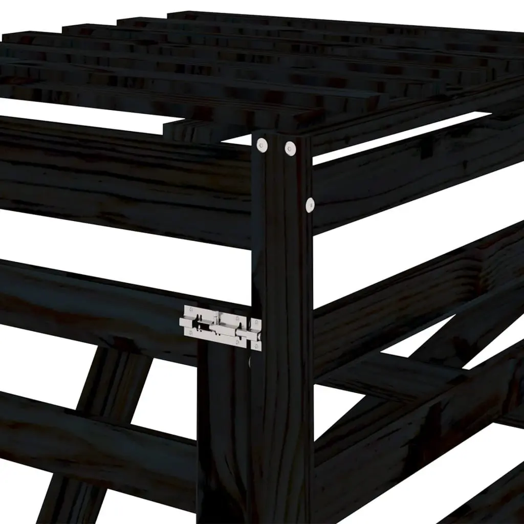 Solid Pine Wood Wheelie Bin Storage Extension