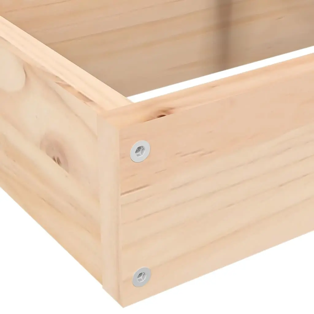 Garden Planter 4-Tier Wooden Flower Plant Box Corner L-Shaped Outdoor Patio Deck