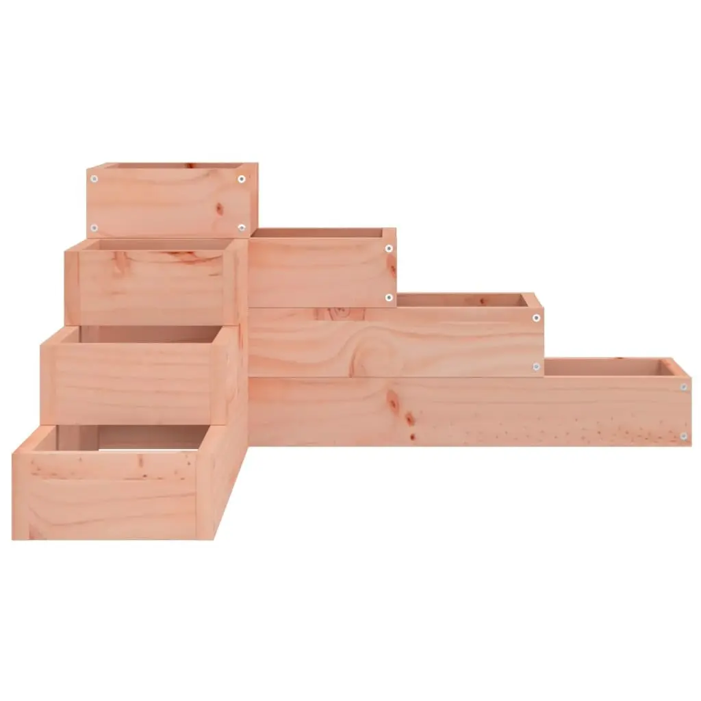 4-Tier Wooden Corner Garden Planter Box